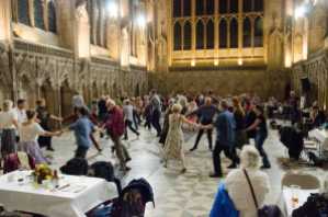 Catch the Pigeon ceilidh band play for the harvest festival at Ely Cathedral, October 2019